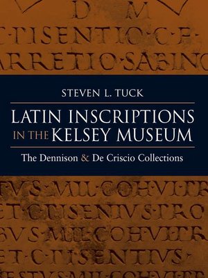cover image of Latin Inscriptions in the Kelsey Museum